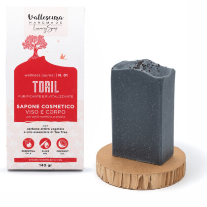 Sapone naturale TORIL 140g | N. 1 per VISO e CORPO