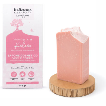 Sapone naturale KALENE 140g | N. 3 per VISO e CORPO