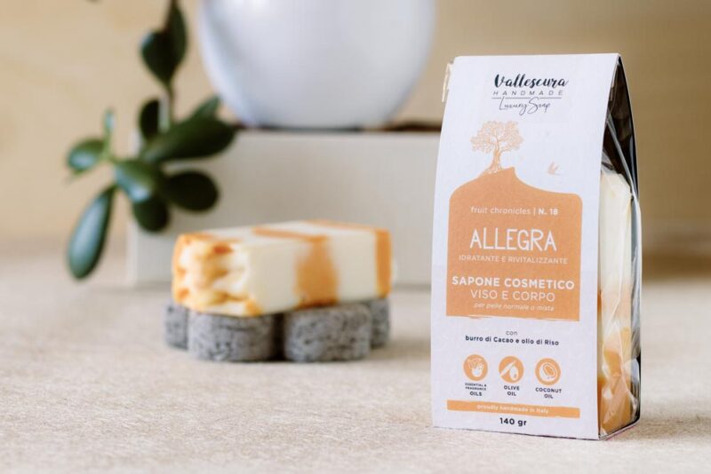 Sapone naturale ALLEGRA 140g | N. 18 per VISO e CORPO - immagine 2